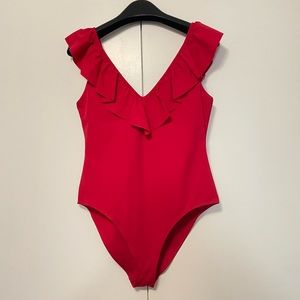 Aritzia Ruffled Bodysuit